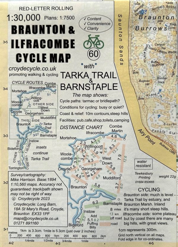 Braunton & Ilfracombe Cycle Map