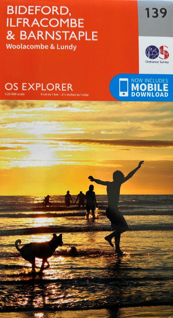 OS Explorer 139 Map Bideford, Ilfracombe & Barnstaple