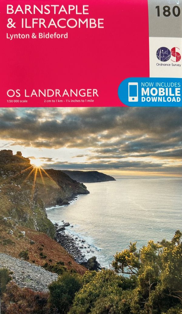 OS Landranger 180 Barnstaple, Bideford & Ilfracombe