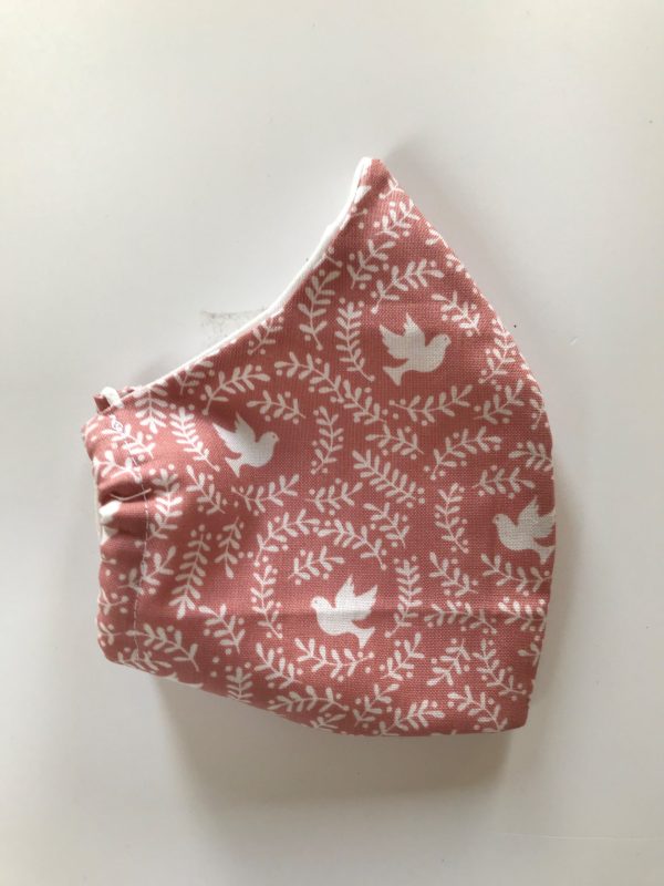 Pink Dove Festive Facemask